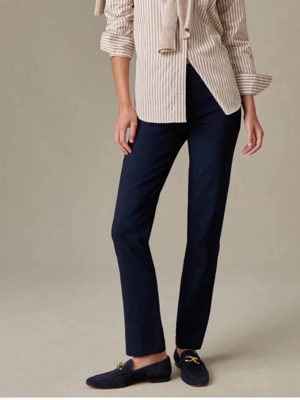 J. Mclauglin Masey winter navy Straight-Leg Pull-On Pants 8